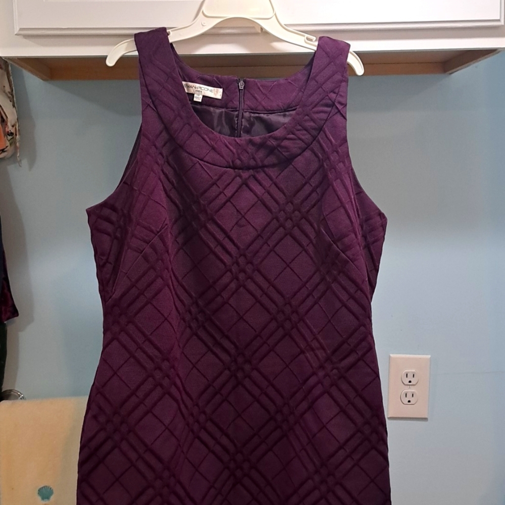 Evan-Picone Midi Dress. In Excellent Condition. Size 14. Beautiful Plum Color.